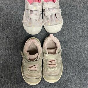 Stride Rite Kids Sneaker - Light Pink and Beige